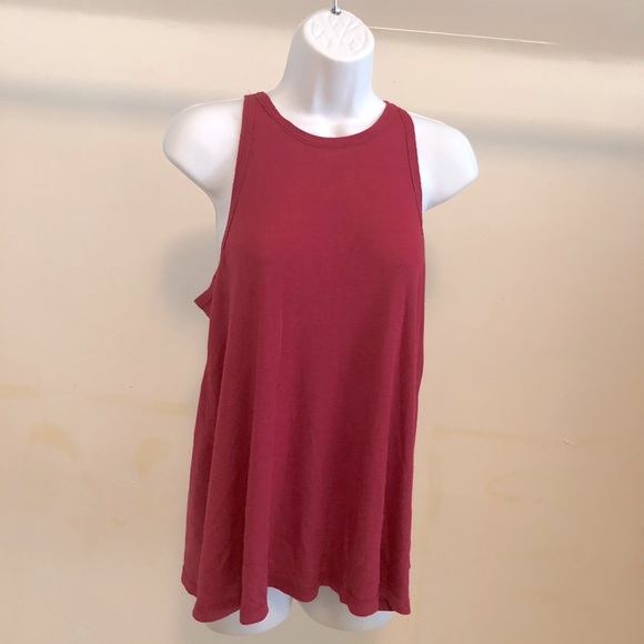 Volcom Red Racerback Tank Top - Picture 3 of 7